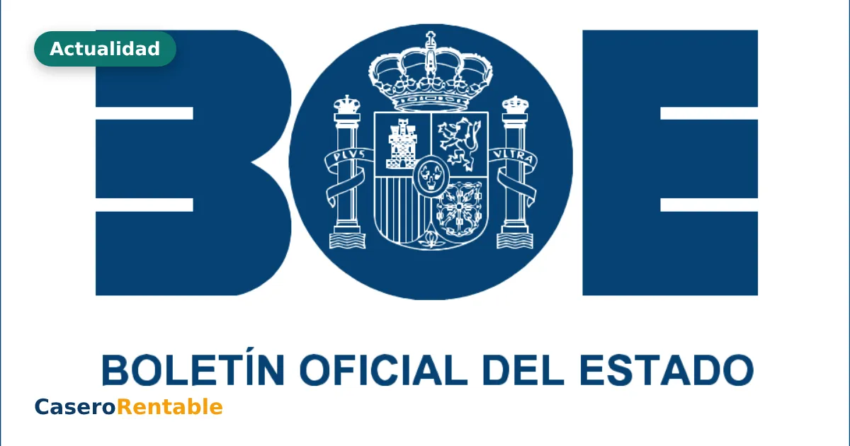 Logotipo del Boletín Oficial del Estado (BOE), donde se publican los decretos de vivienda