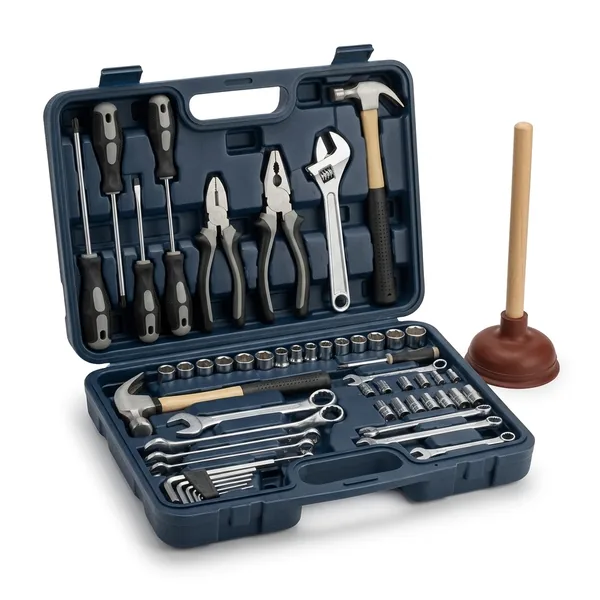 Kit básico de herramientas y desatascador
