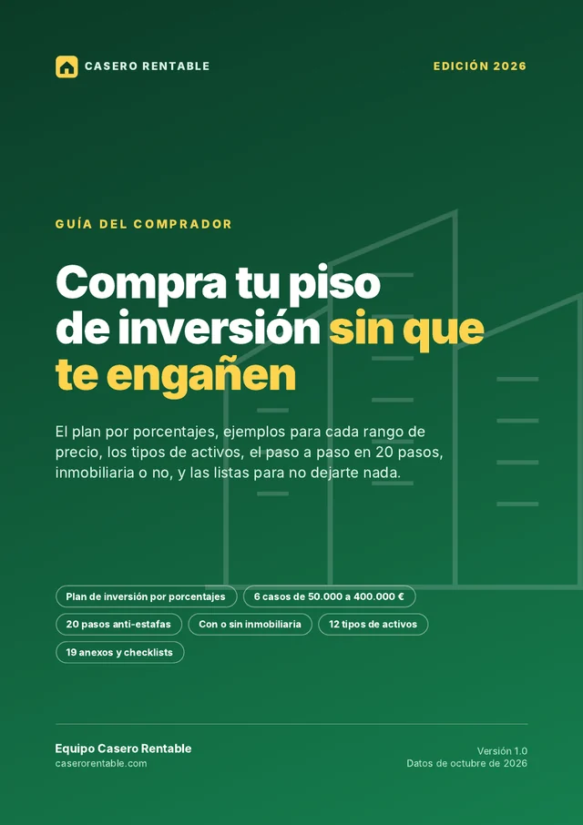 Portada de la guía: Compra tu piso de inversión sin que te engañen